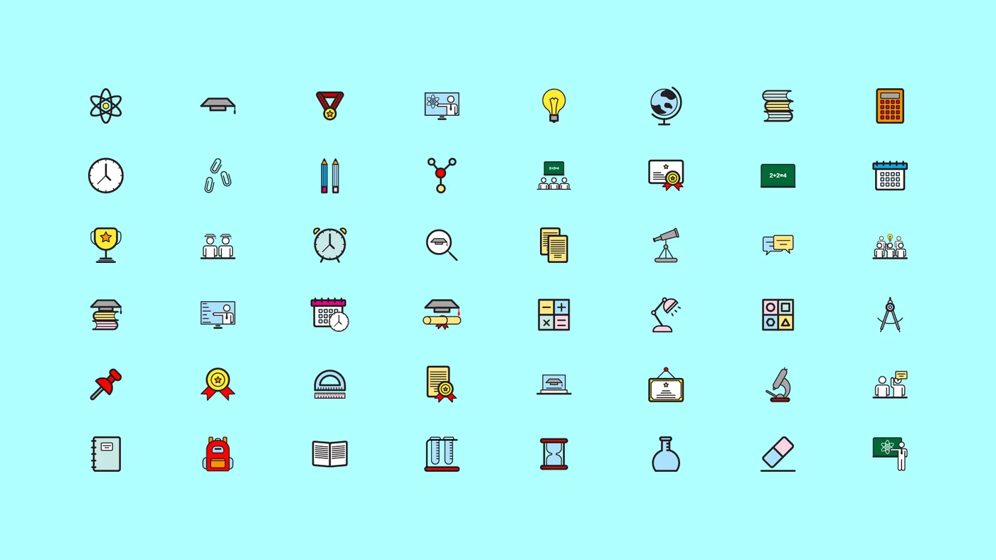 Education Icons: Education Icons 7