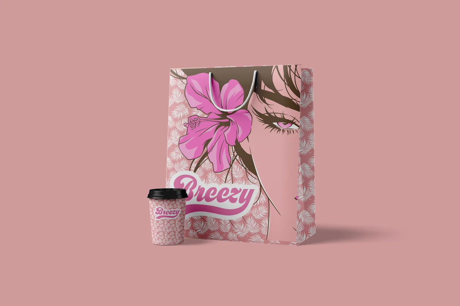 Coffee Cups & Bags: Cup & shopping bag