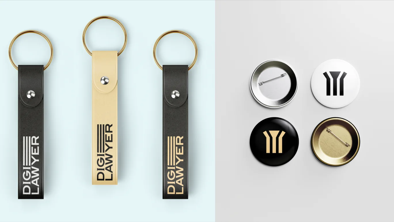 DigiLawyer Keychains and pins