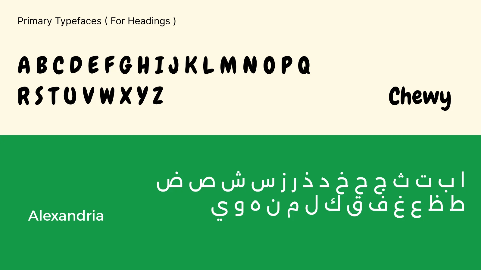 Funday Primary typefaces