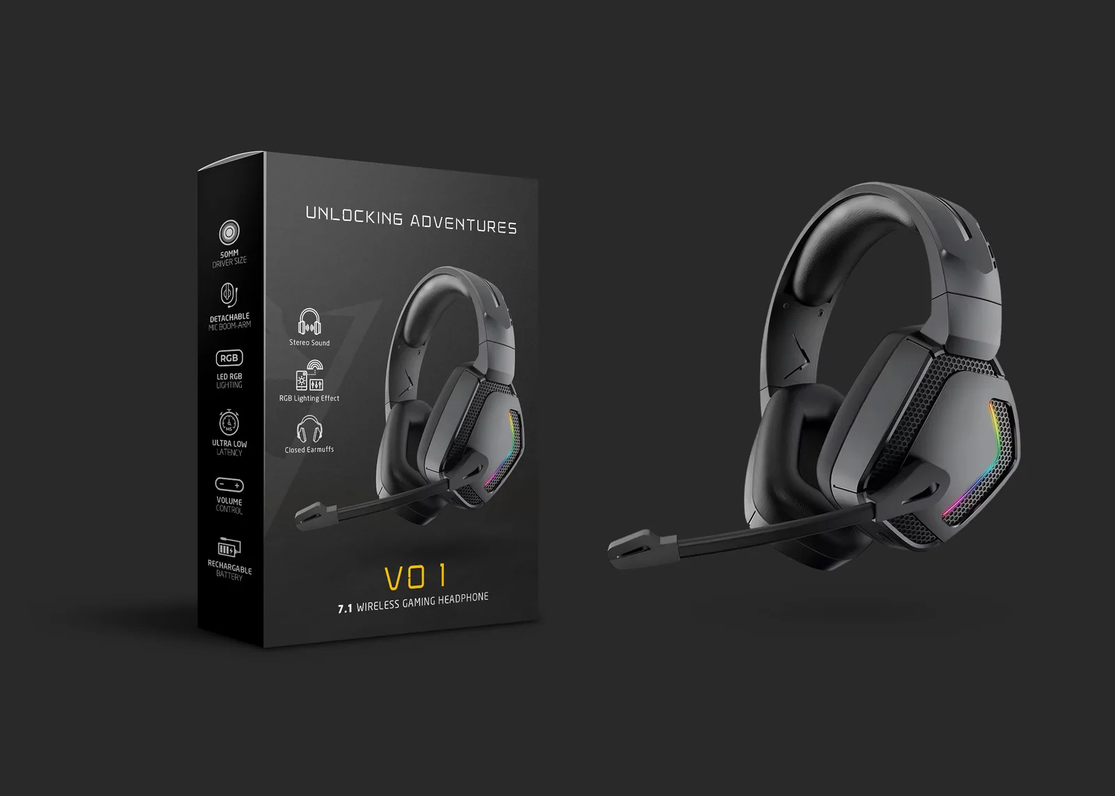 Consumer Electronics: Gaming headset packaging