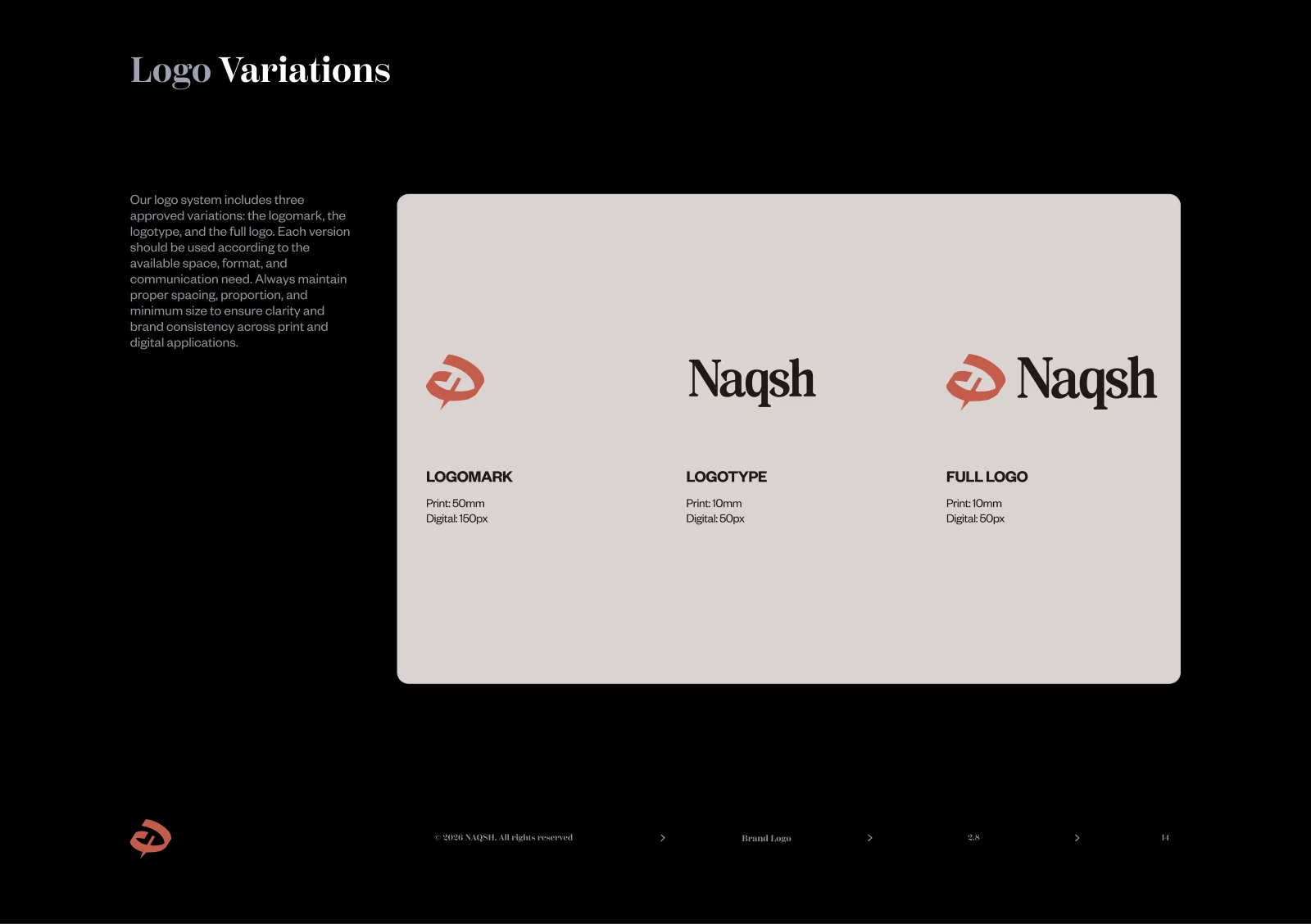 Naqsh Logo variations