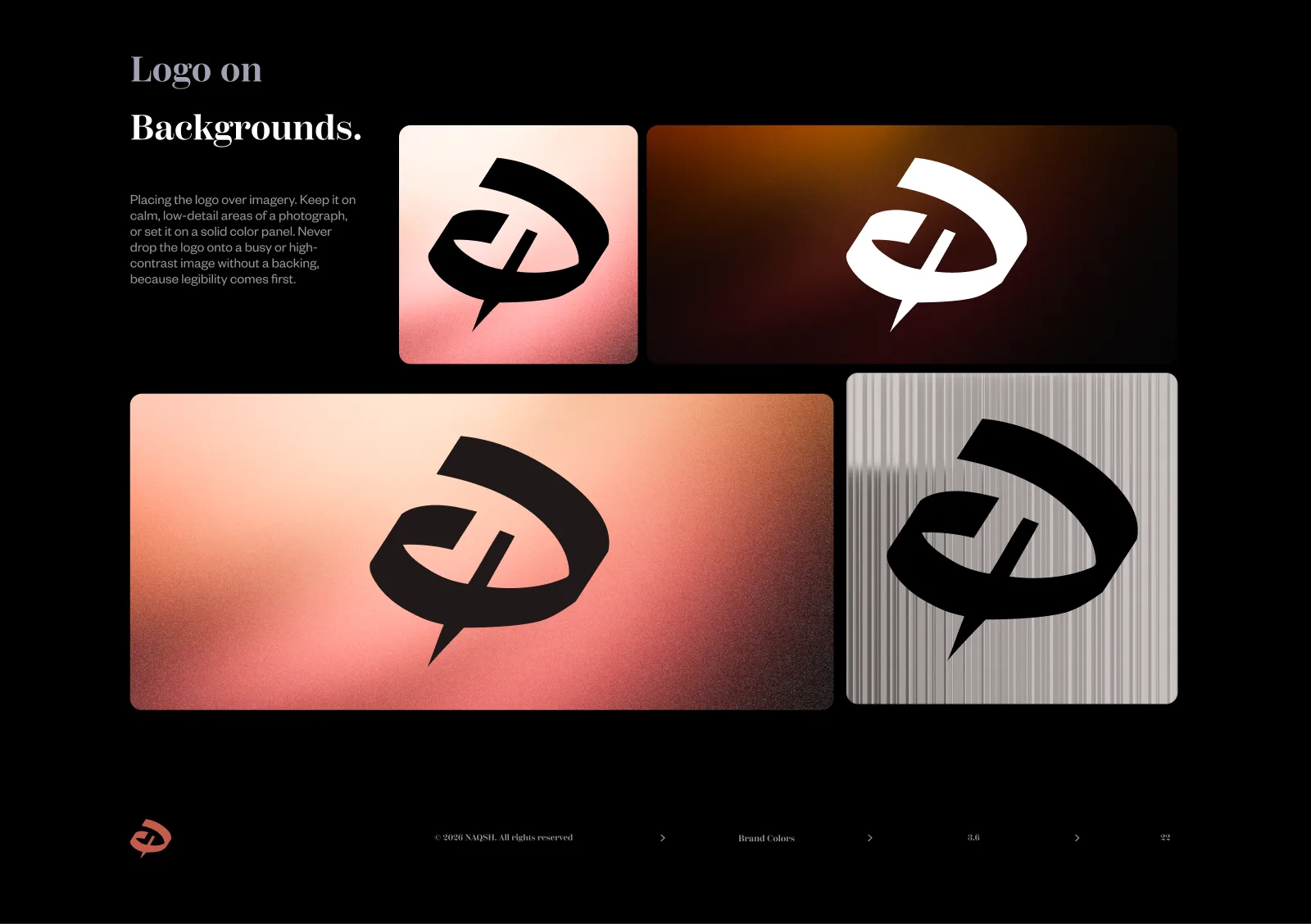 Naqsh Logo on backgrounds