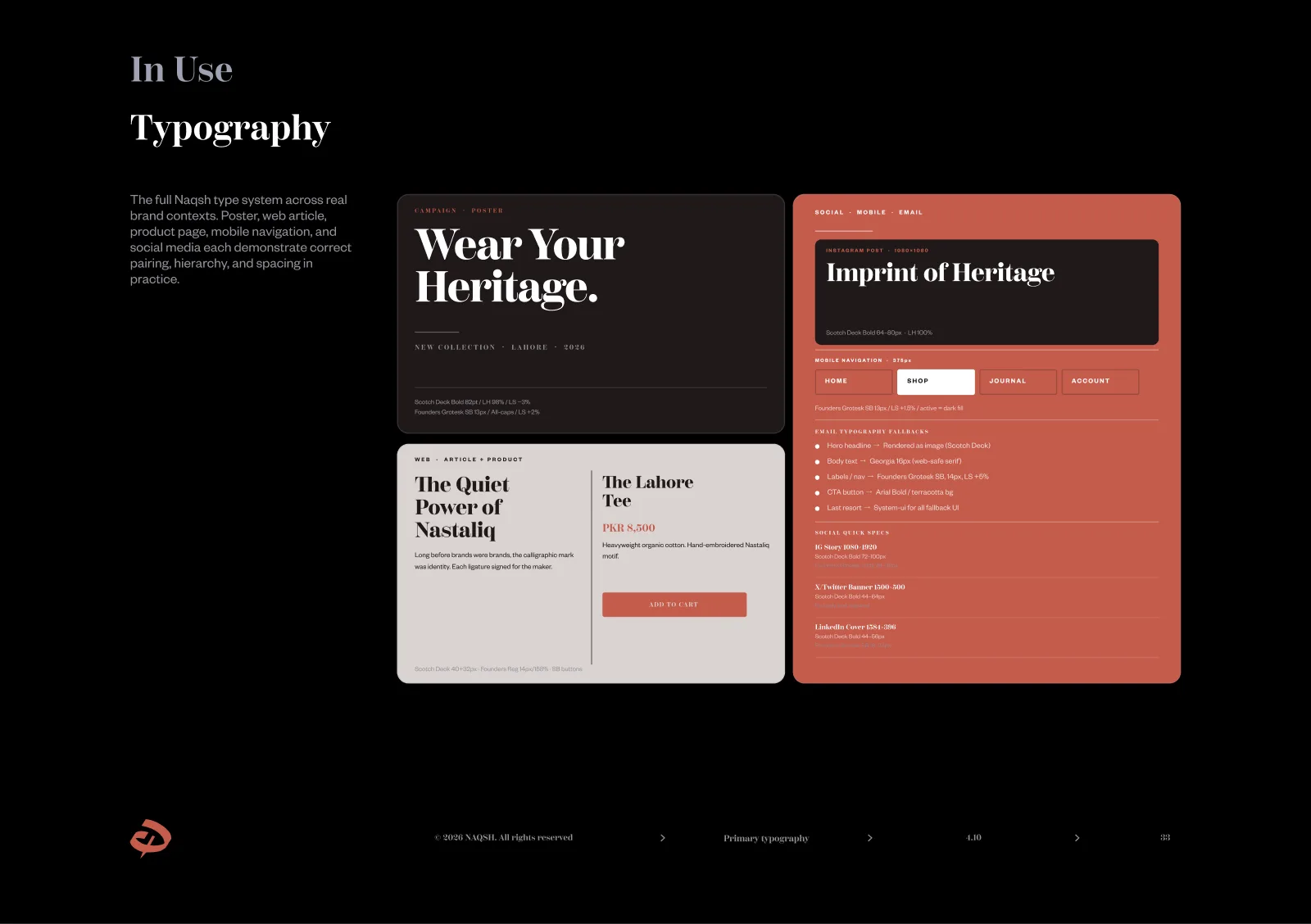 Naqsh Typography in use