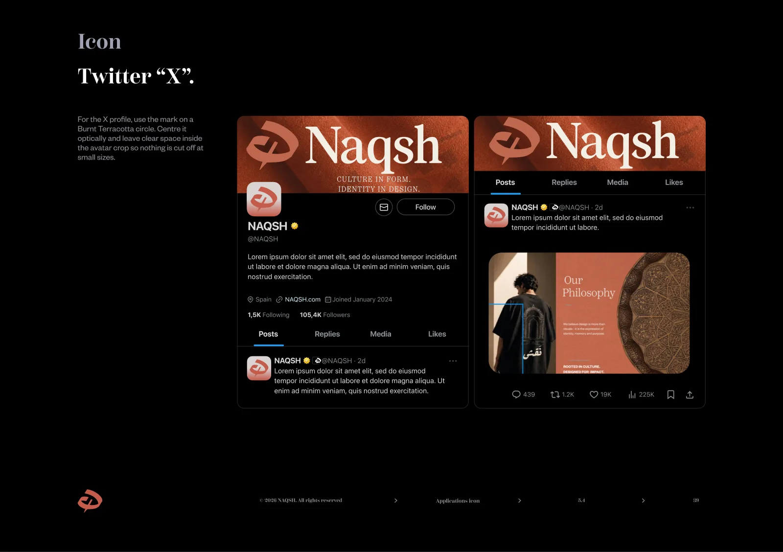Naqsh Icon: X