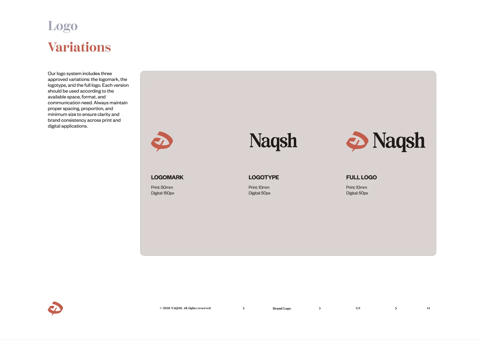 Naqsh Logo variations