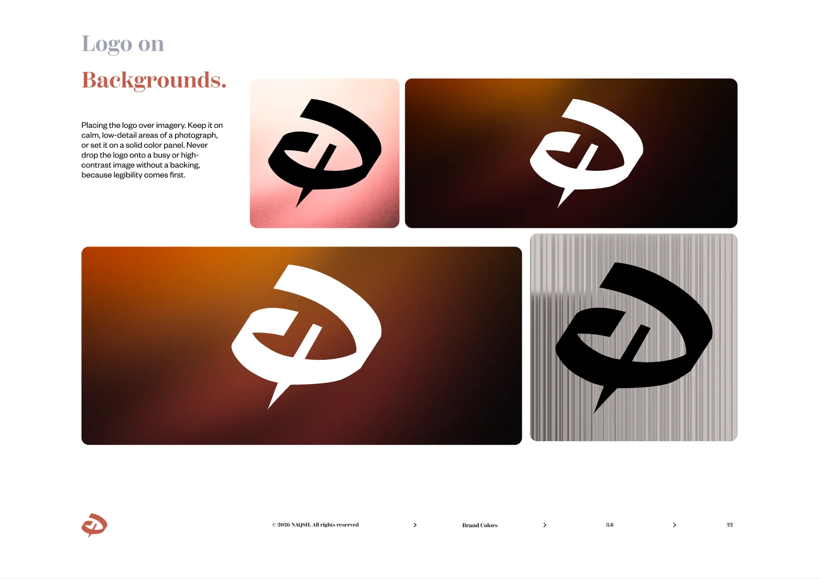 Naqsh Logo on backgrounds