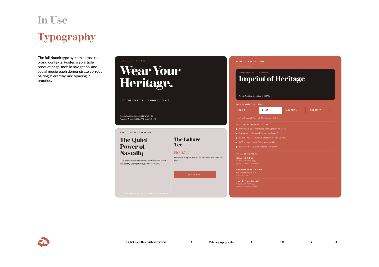 Naqsh Typography in use