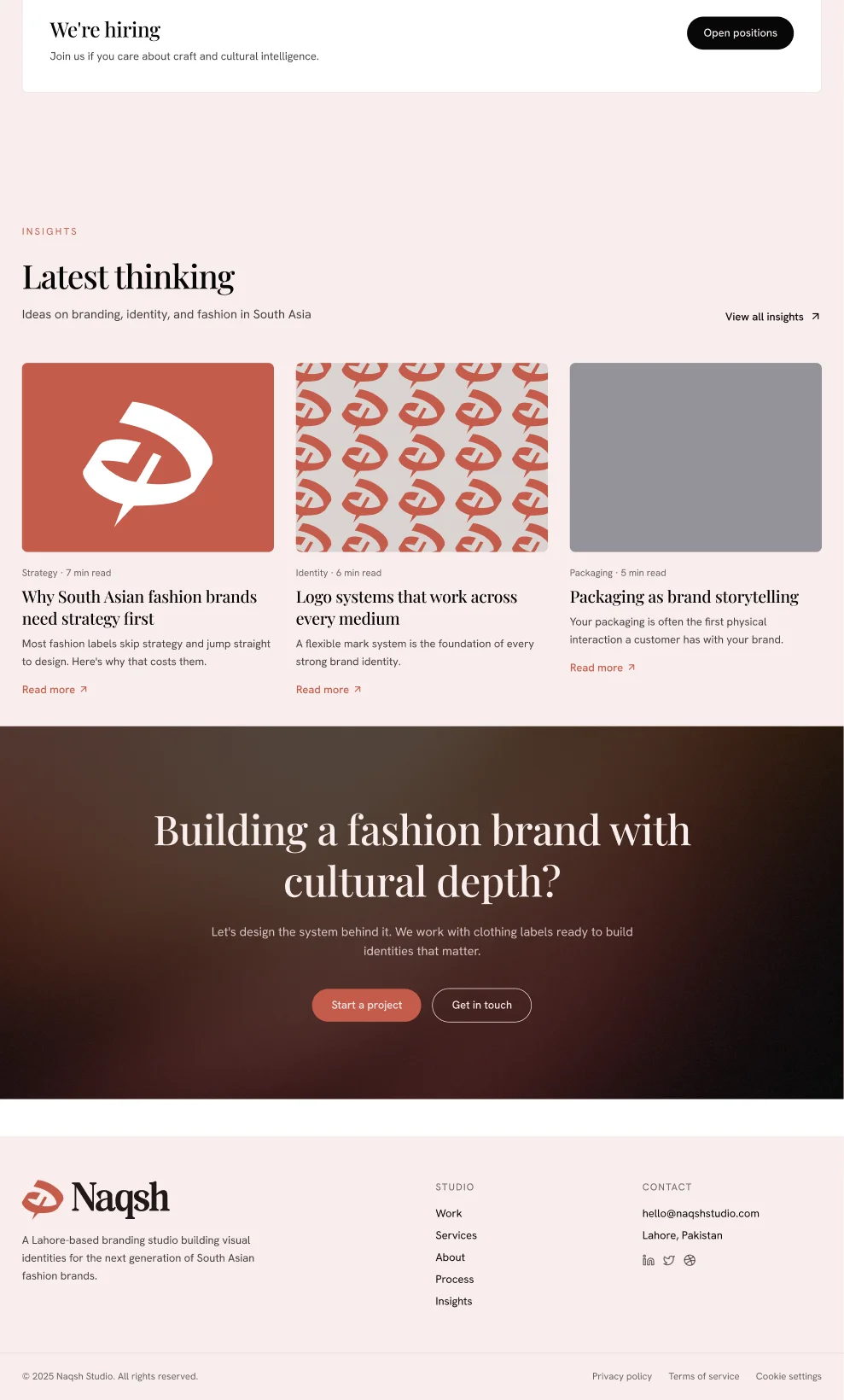 Naqsh Journal and footer
