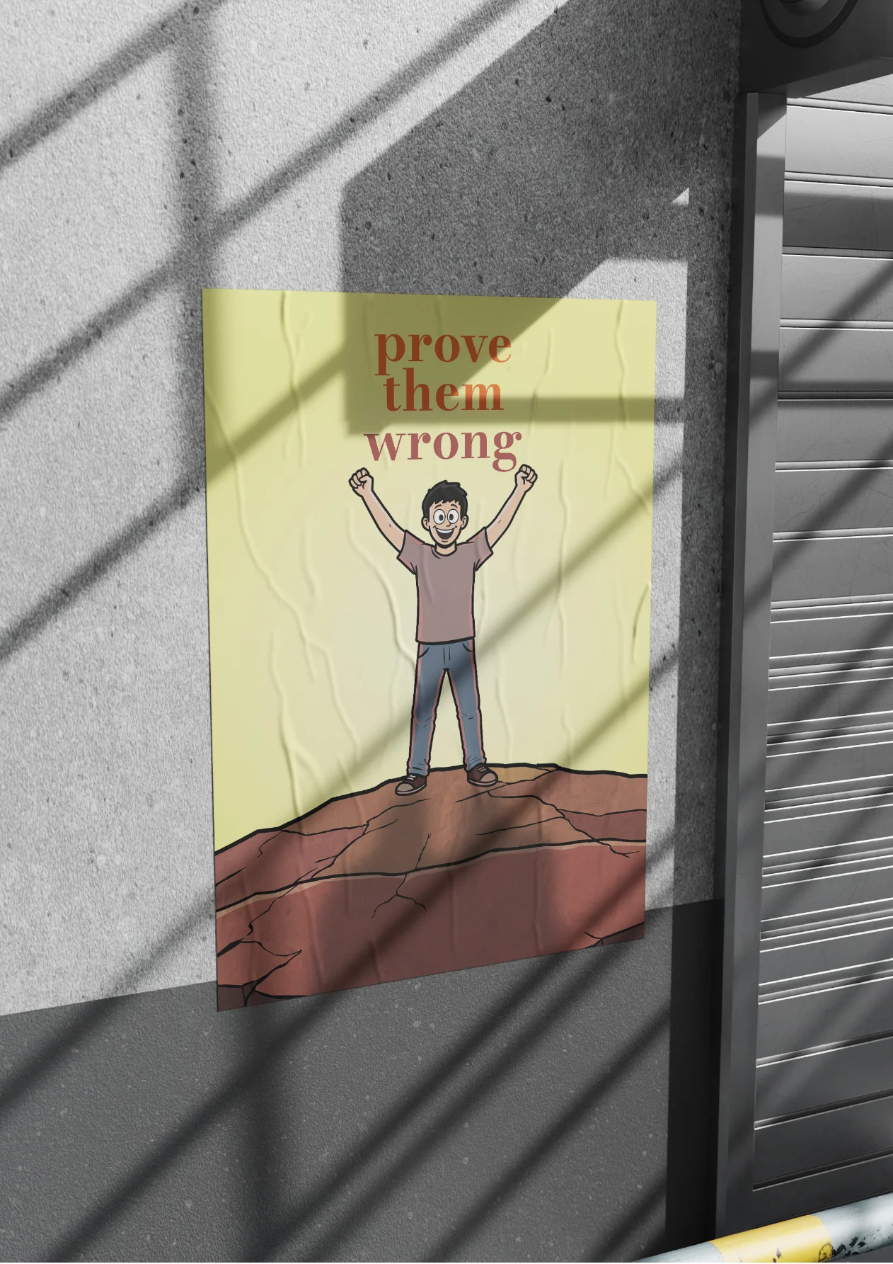 Prove Them Wrong Wall mockup