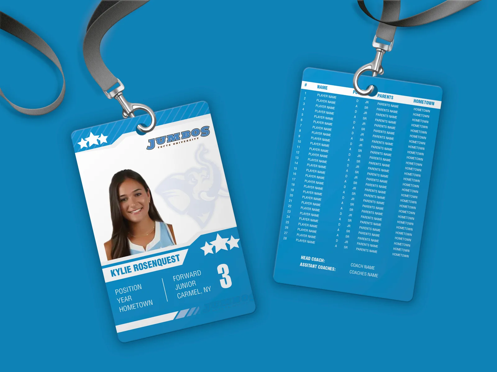Roster Card System, Print · Sports