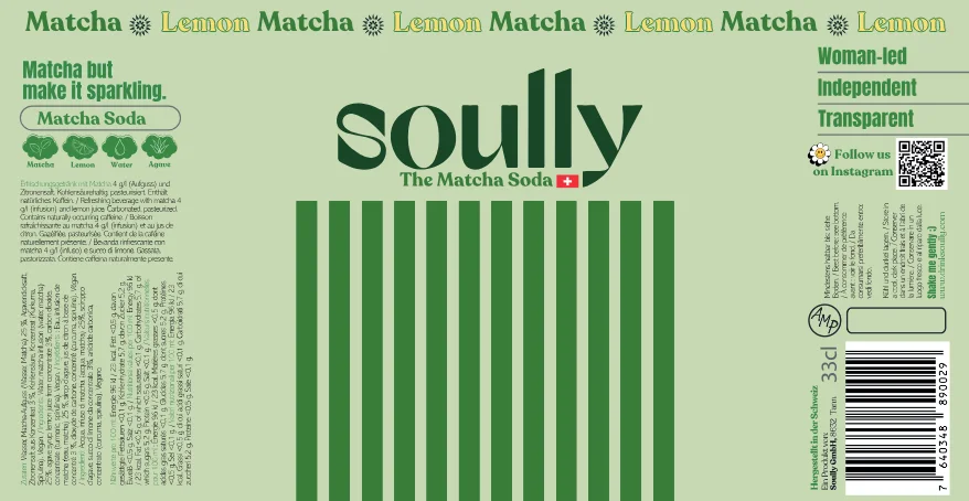 Beverage Cans: Soully matcha: can set