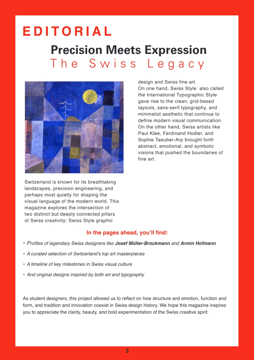 The Swiss Legacy