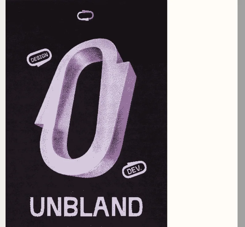 Unbland The mark in 3D