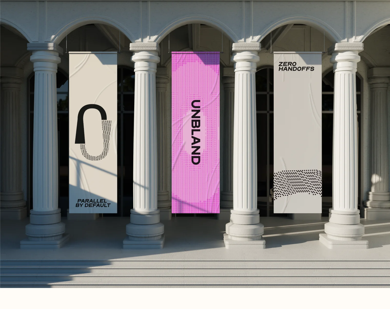 Unbland Museum banners