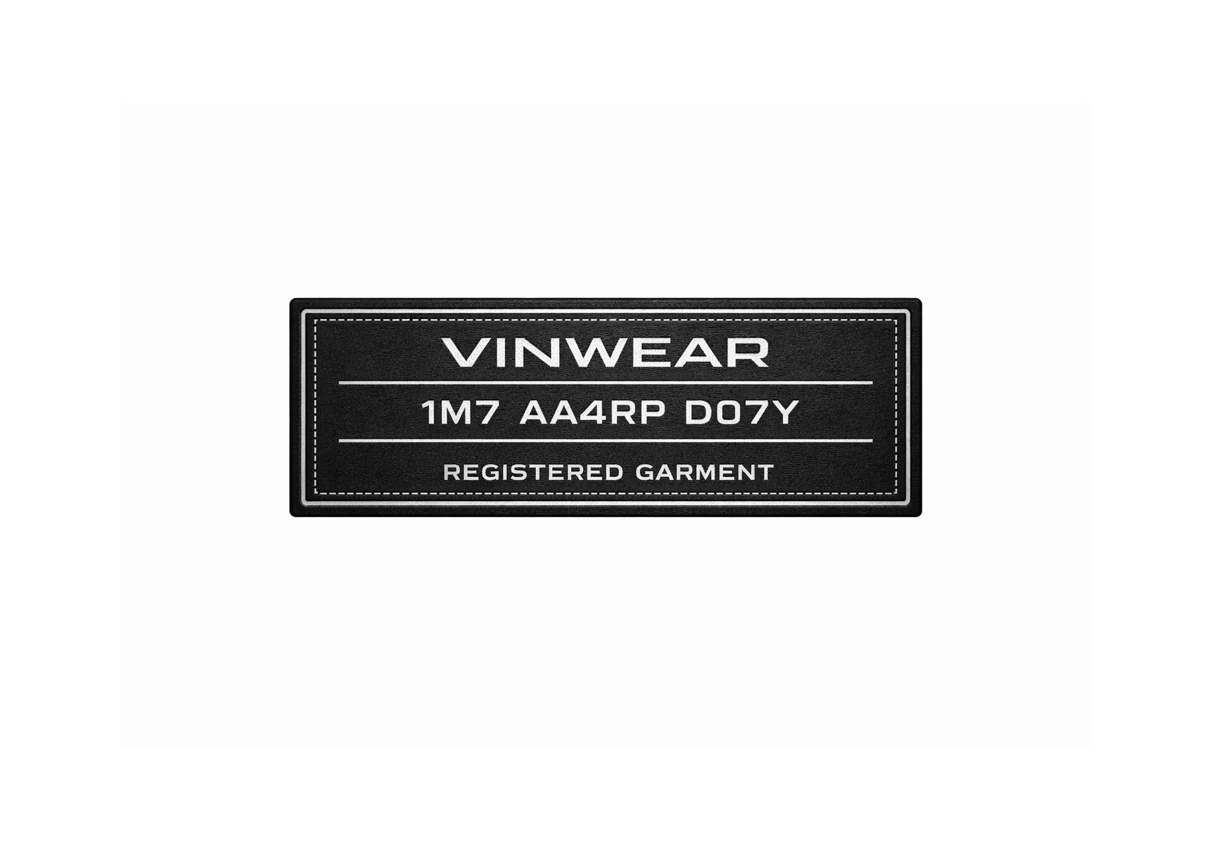 VIN Wear Male Line: Woven Tag